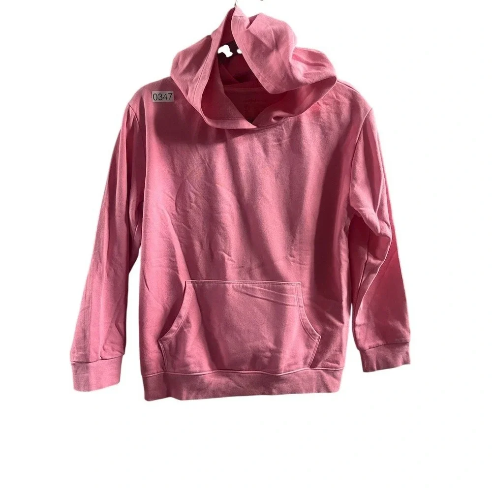 Cat & Jack Hoodie Girls Size 16/18 Dusty Pink Fleece Pullover Kangaroo‎